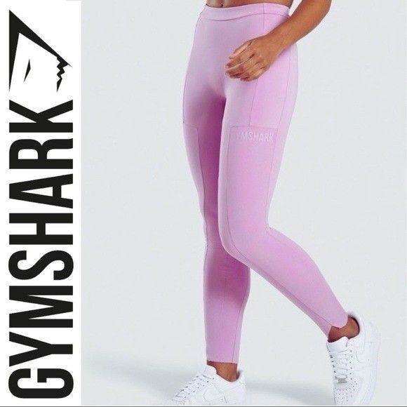 Gymshark Women's Ori Leggings Mid Rise Pastel Grape Purple Size M - Picture 3 of 16